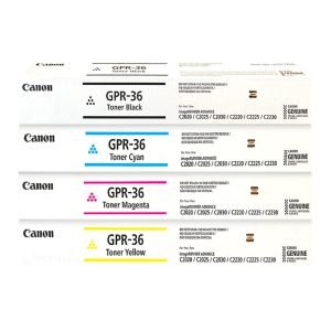 Kit Tóner Canon GPR-36 Original CMYK para imageRUNNER ADVANCE C2020 C2025 C2030 C2225 C2230